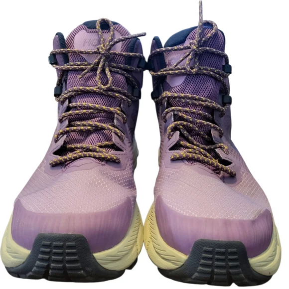 Hoka One One Trail Code GTX Wmns Size 11 B Hiking Shoes Purple Amethyst Goretex - Picture 4 of 11